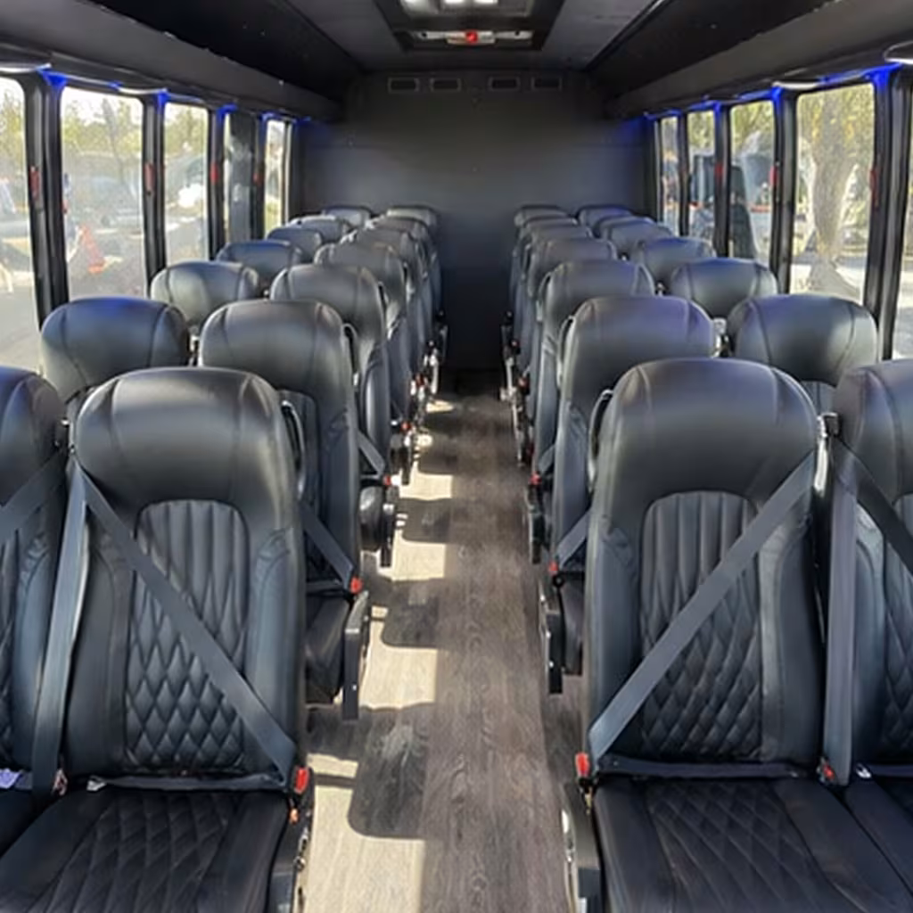 25 passenger minibus inside