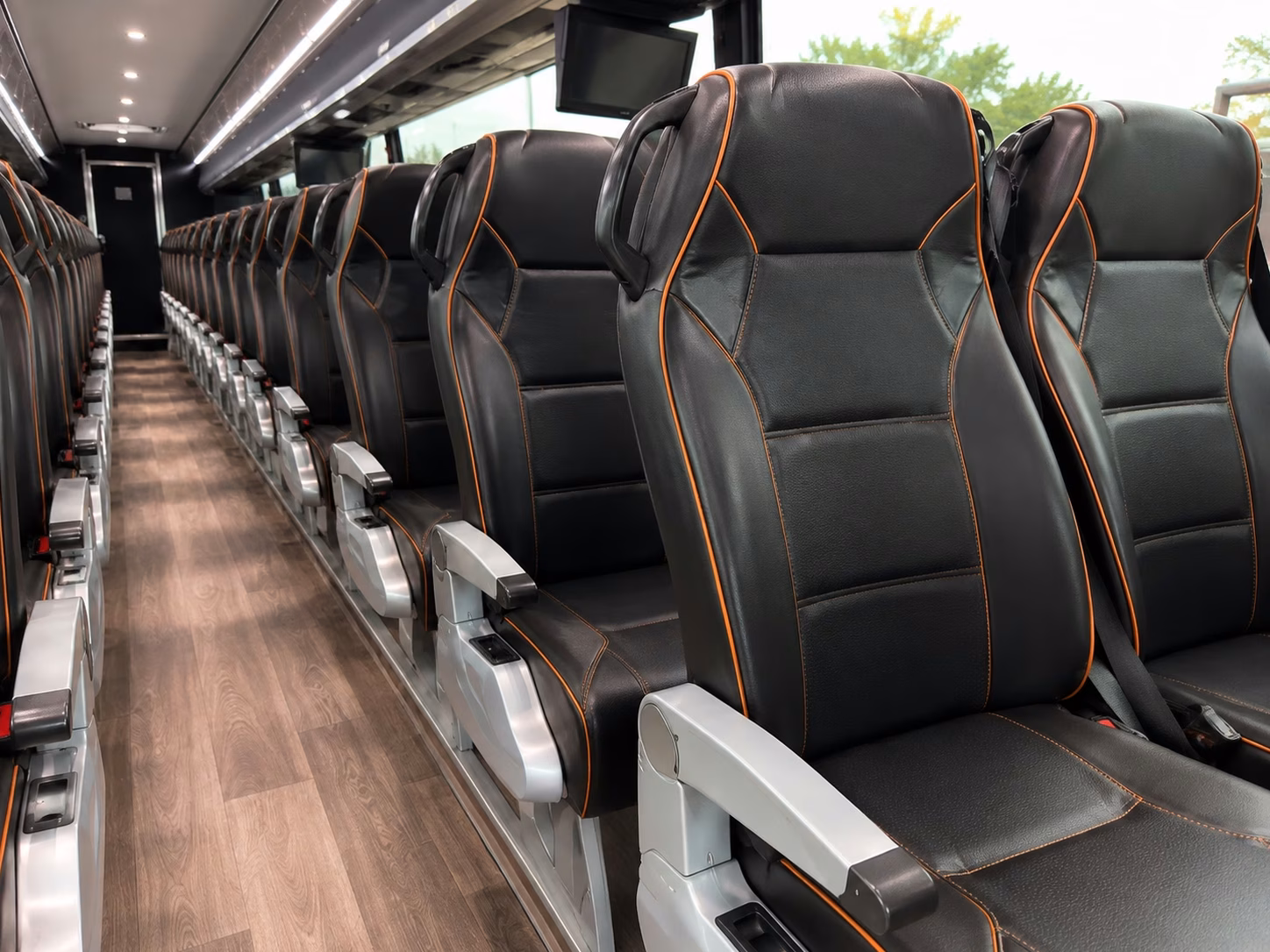 renton charter bus interior gallery