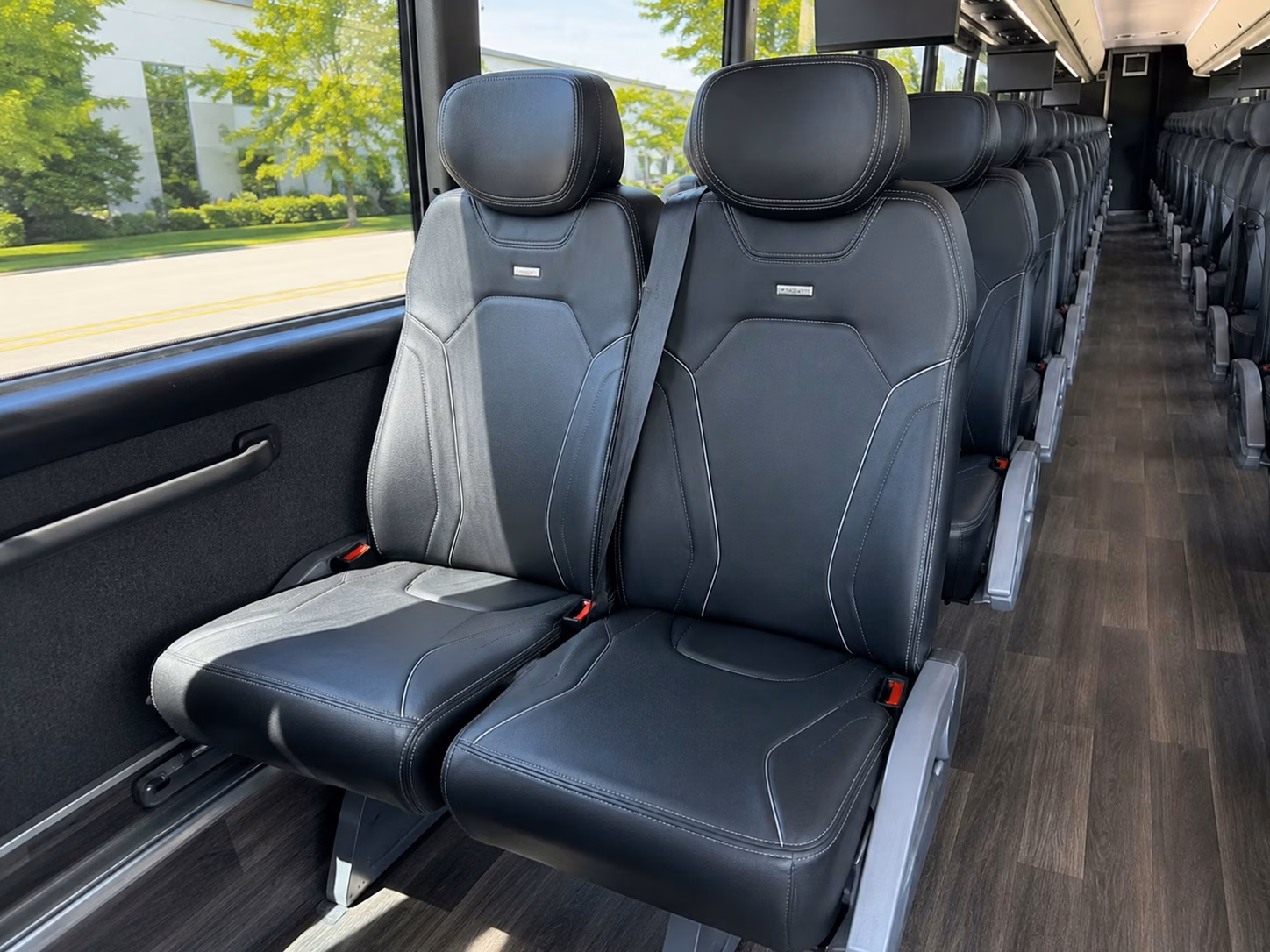 renton charter bus interior