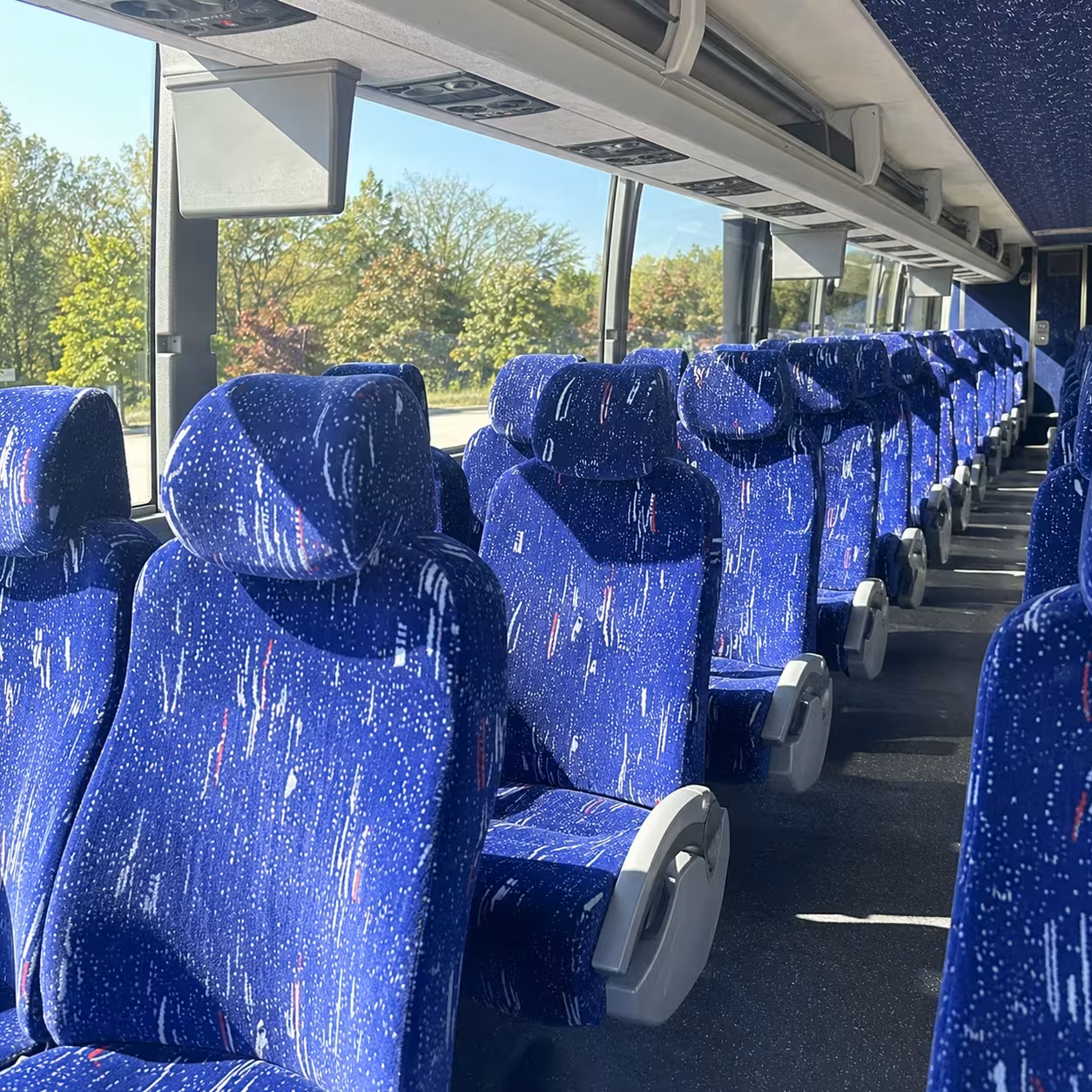 renton charter bus rental inside
